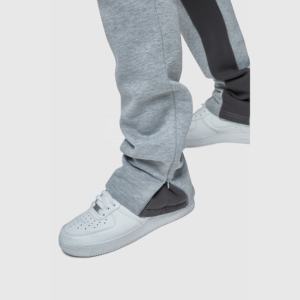 กางเกงวอร์มผ้าฟลีซเอวสูงสำหรับผู้ชายกางเกงลำลองสไตล์ฮิปฮอปสไตล์ฮิปฮอปสไตล์สตรีทแบบซ้อนกันโลโก้3D ตามสั่ง - Product Image 6