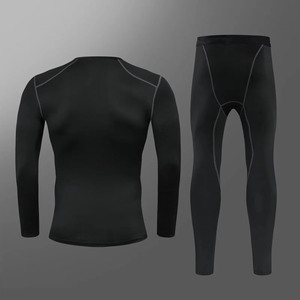 Custom Wholesale Mens <b>Compression</b> <b>Shirt</b> & Tights Breathable Eco-Friendly Quick Dry Fitness Apparel for Gym Running & Training - Product Image 6