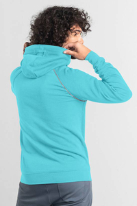 Sweat à capuche unisexe en polaire personnalisé pour l'hiver - Pull respirant coupe-vent avec logo personnalisé et tissu polyester/coton - Product Image 3
