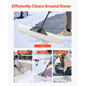 Pala Spazzaneve in Plastica HDPE da 48 Pollici con Impugnatura Ergonomica e Manico Segmentato per la Rimozione della Neve Invernale - Product Image 6