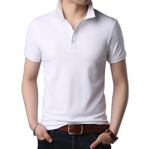 <b>Men's</b> 100% Cotton <b>for</b> Polo <b>Shirt</b> Summer Slim Sleeves High Quality Plain Golf Casual Smart Embroidered Anti-Wrinkle Solid Pattern - Product Image 4