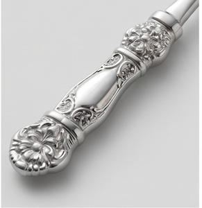 Elegant <b>Silver</b> Plated Flatware Set With <b>Ornate</b> Handles Dishwasher Safe For Wedding Table Setting And Kitchen Use - Product Image 4
