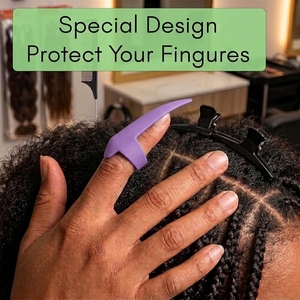 Salon Hair Extension Parting Finger Tool Hair Separation Ring with Easy Nail Finger Design for Precise Sectioning Styling - Product Image 6