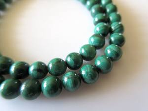 ลูกปัดมาลาไคต์ทรงกลมธรรมชาติ ขายส่งสำหรับทำเครื่องประดับ คุณภาพสูง - Product Image 5