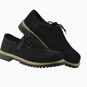 รองเท้าหนังแท้คุณภาพสูงสำหรับผู้ชาย ดีไซน์หรูหรา ปิดนิ้วเท้า แบบผูกเชือก ใส่สบายสำหรับกิจกรรมกลางแจ้ง คอลเลคชั่นฤดูใบไม้ร่วง สวยสง่า - Product Image 1