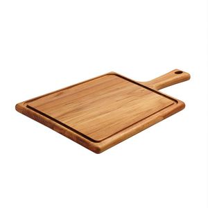 Planche à découper en bois Oakzen, forme rectangulaire avec poignée, design en bois naturel, planche à découper de cuisine, plateau à fromage - Product Image 2