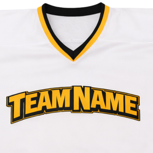 Camiseta de Hockey sobre Hielo Personalizada |   Personalización del Nombre del Equipo en Diagonal - Ropa de Entrenamiento de Malla Transpirable - Uniforme Deportivo Profesional - Product Image 5
