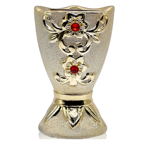 Quemador de incienso de latón puro de alta calidad con acabado pulido, quemador de Loban tradicional de latón vintage para decoración del hogar. - Product Image 3