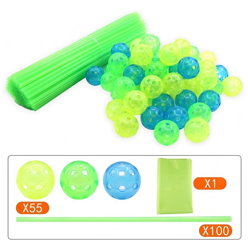 55 balles + 100 bâtons + chiffon, en sachet 702g