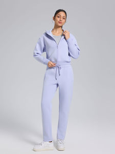 Ventes en gros de sweats à capuche courts pour femmes avec logo personnalisé, 100% coton, imperméables, coupe-vent, séchage rapide, logo sur le devant, grandes tailles, OEM - Product Image 4