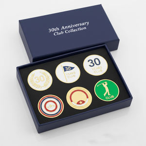 Coffret de haute qualité pour cadeau souvenir de club de golf, ensemble de marqueurs de balle de golf en métal personnalisés - Product Image 4