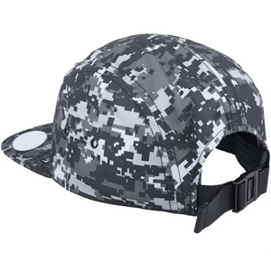 High Quality 6-Panel <b>Baseball</b> <b>Cap</b> Unisex Solid Black <b>Plain</b> Design Leopard/Dot Puff Printing Breathable Waterproof Tactical - Product Image 6