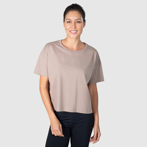 T-shirt de yoga personnalisé à séchage rapide pour femme, manches courtes, haut de sport, vêtements de sport pour femme - Product Image 5