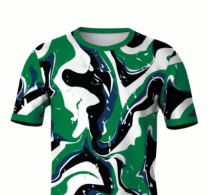Stylish Front Sublimation Printed Jersey <b>T</b>-<b>Shirts</b> Comfortable Breathable Quick Dry Short Sleeve Sportswear Custom Casual Tees - Product Image 4