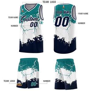 Uniforme de basket-ball imprimé par sublimation de qualité supérieure, dernière vente chaude, uniformes de basket-ball personnalisés pour hommes - Product Image 4