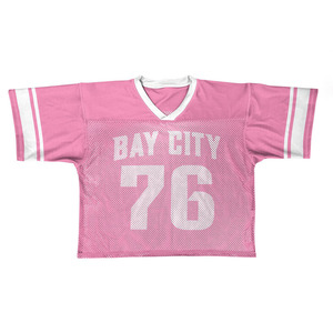 เสื้อลาครอสแขนสั้นตาข่ายแบบ OEM ปรับแต่งได้ ขายส่ง พิมพ์ลายชื่อและหมายเลขตามสั่ง โลโก้แบบกำหนดเอง โพลีเอสเตอร์ 100% - Product Image 2