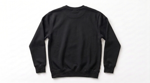 Men's <b>Black</b> O-Neck <b>Sweatshirt</b> 100% Cotton Knitted Regular Fit Casual Pullover Solid Color Long Sleeve Autumn Wear - Product Image 2