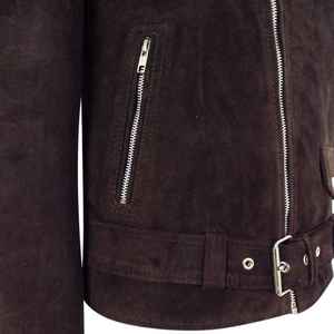 Nueva Llegada Chaquetas de Cuero para Hombre a la Moda Otoño Gamuza Color Sólido Diseño Personalizado Popular Chaqueta Masculina Casual de Terciopelo - Product Image 6