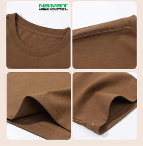 Camiseta Clásica de Cuello Redondo de Alta Calidad para Hombre, Transpirable, de Algodón Peinado, Color Sólido, Informal, para Verano - Product Image 4