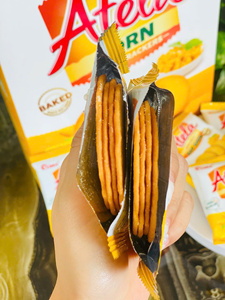 Atea 150g Corncrisp, Galletas de Maíz Bajas en Grasa, Crujientes, Sabor Salado, Halal, con Sabor a Maíz Dulce, en Caja, Bolsa, Envase tipo Sachet - Product Image 3