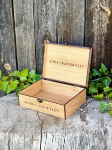 Caja de Madera Grabada con Láser Personalizada para Exportación Global, Caja de Madera Moderna Grabada con Láser, Caja de Joyería, Caja de Almacenamiento, Estuche de Regalo al por Mayor - Product Image 5
