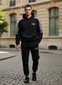 Conjunto Deportivo Personalizado de Felpa Gruesa 100% Algodón para Hombre, Sudadera con Capucha y Pantalones Deportivos - Product Image 2