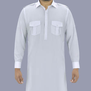 Venta Directa de Ropa para Hombre, Conjunto de Kameez y Shalwar Afgano con Cuello Redondo y Manga Larga Bordada, Traje Afgano para Hombre - Product Image 3