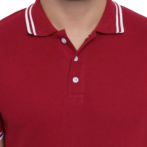 An OEM Factory produces 100% polyester Custom Men's polo t-shirt with Custom Logo for professional business teams. - Product Image 5