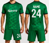 Prix de gros, nouveau design, vêtements de sport unisexes, ensemble d'uniformes de football, logo personnalisé, maillot imprimé numériquement, respirant, séchage rapide