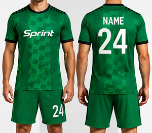 Uniforme de Fútbol Deportivo Unisex de Diseño Nuevo a Precio de Mayoreo, Jersey con Logotipo Personalizado, Impresión Digital, Transpirable y de Secado Rápido - Product Image 1