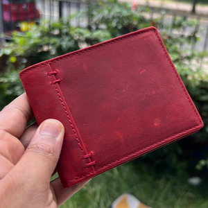 High quality mens leather <b>wallets</b> minimalist RFID <b>secure</b> design wholesale custom logo OEM premium export fashion in low price - Product Image 5