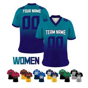 Servicio OEM, Venta al Por Mayor, Jersey de Fútbol Americano Personalizado para Hombre, Verano, 100% Poliéster, Transpirable, Protección UV, Secado Rápido, Manga Corta - Product Image 2