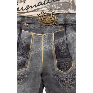 Shorts bavarois en daim de chèvre respirants, style streetwear personnalisé pour hommes, dernières tendances, services OEM, prix raisonnable - Product Image 2