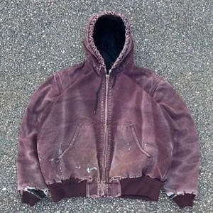 ชุดวอร์มผ้าฟลีซแบบวินเทจคุณภาพสูงแบบใหม่ ลุคซีดจาง แต่งขาดแบบดิสเทรส เป็นมิตรต่อสิ่งแวดล้อม พร้อมเชือกผูกเอว แขนพอง ผ้าไนลอน/คอตตอน - Product Image 6