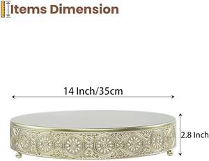 Support à gâteau de haute qualité pour la présentation de gâteaux de mariage, support de service durable pour les événements et l'utilisation en boulangerie - Product Image 4