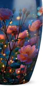 Urna Funeraria Artesanal de Diseño Moderno Americano para Adultos, Hermosa Urna Conmemorativa Azul para Entierro, Capacidad de 200 Pulgadas Cúbicas - Product Image 4