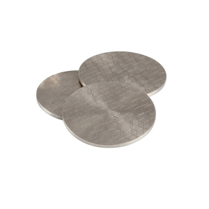 Wholesale Hammered Brass <b>Coasters</b> Set <b>Gold</b> Metal Textured Finish Drink <b>Coasters</b> for Hotel Restaurant and Table Decor Custom Logo - Product Image 3
