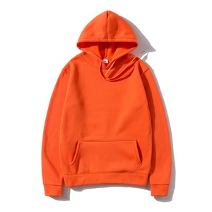 Men's Red Hooded Sweatshirt Regular Fit Solid Color Casual Knitted Cotton <b>Hoodie</b> With Pocket Autumn Wear new design - Product Image 3