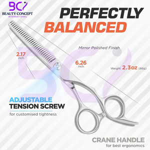 Ciseaux de coiffure en acier inoxydable de qualité supérieure, tendance et durables, pour une coupe fluide avec repose-doigts confortable - Product Image 2