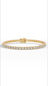 Fabricant OEM de bijoux fins, fournisseur en gros, bracelet tennis de luxe pour femme en diamant de laboratoire certifié IGI de 7 pouces, en argent 925 - Product Image 3