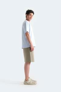 Camiseta Casual Oversize para Hombre, de Algodón, Ajuste Holgado, Hombro Caído, Estilo Urbano, Camiseta Lisa, Proveedor al por Mayor - Product Image 2