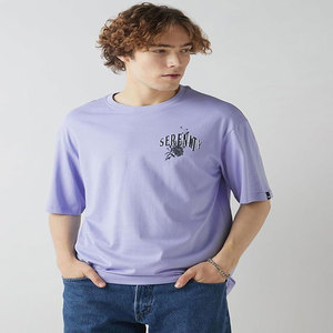 Serenity Floral Print <b>Men's</b> Short Sleeve T-Shirt Regular Fit O-<b>Neck</b> Casual Jersey Knitted 100% Cotton Breathable Back Logo - Product Image 2