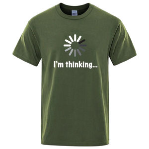 Men's <b>T</b>-<b>shirt</b> High Quality 100% Cotton <b>Funny</b> I‘m Thinking Printed Casual Loose Streetwear Cool Men <b>T</b> <b>Shirt</b> O-neck Male Tops Tees - Product Image 3
