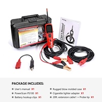 Untuk Autel PowerScan PS100 Digital Voltmeter Penguji Sirkuit Mobil Penganalisa Mesin dengan Probe Daya Resistansi Bahan Plastik