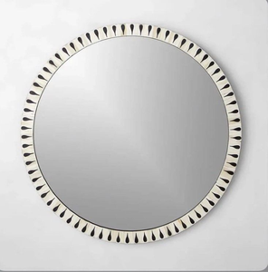 Cadre de miroir décoratif personnalisé de haute qualité, luxueux, artisanal, en os naturel incrusté, pour la décoration, en provenance d'Inde. - Product Image 1