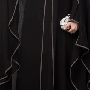 Abaya Musulmana de Talla Grande para Mujer, Transpirable, de Chifón Virgen, Larga hasta el Suelo, Manga Larga, Antiarrugas, Ropa Étnica, Venta al por Mayor, OEM, ODM - Product Image 3