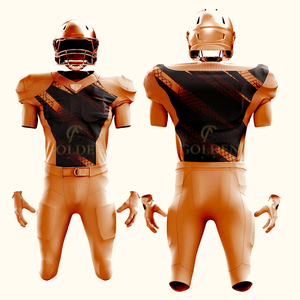 Maillots de football américain style entraînement, design original PakSupplier, nom de l'équipe, 100% polyester, séchage rapide, respirant, adulte, OEM - Product Image 4