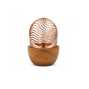 Concept Home Metal Incense <b>Burner</b> Copper Lid Handmade Eco-Friendly Arabic Scented Aromatic Diffuser All Season Use CMC-IB464 - Product Image 1