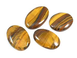 High Quality Yellow <b>Tiger</b> <b>Eye</b> Natural Crystal Stone Both Sides Polished Cabochon 20-35mm Low Price Loose Healing Jewelry Lot - Product Image 4