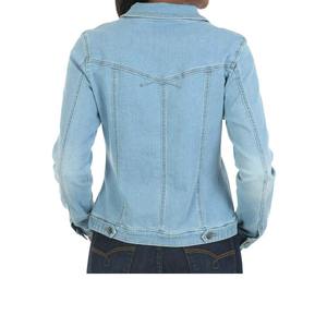 Proveedores de Bangladesh, fabricantes de chaquetas de tela vaquera de algodón, lavado OEM, chaqueta vaquera personalizada para mujer - Product Image 4